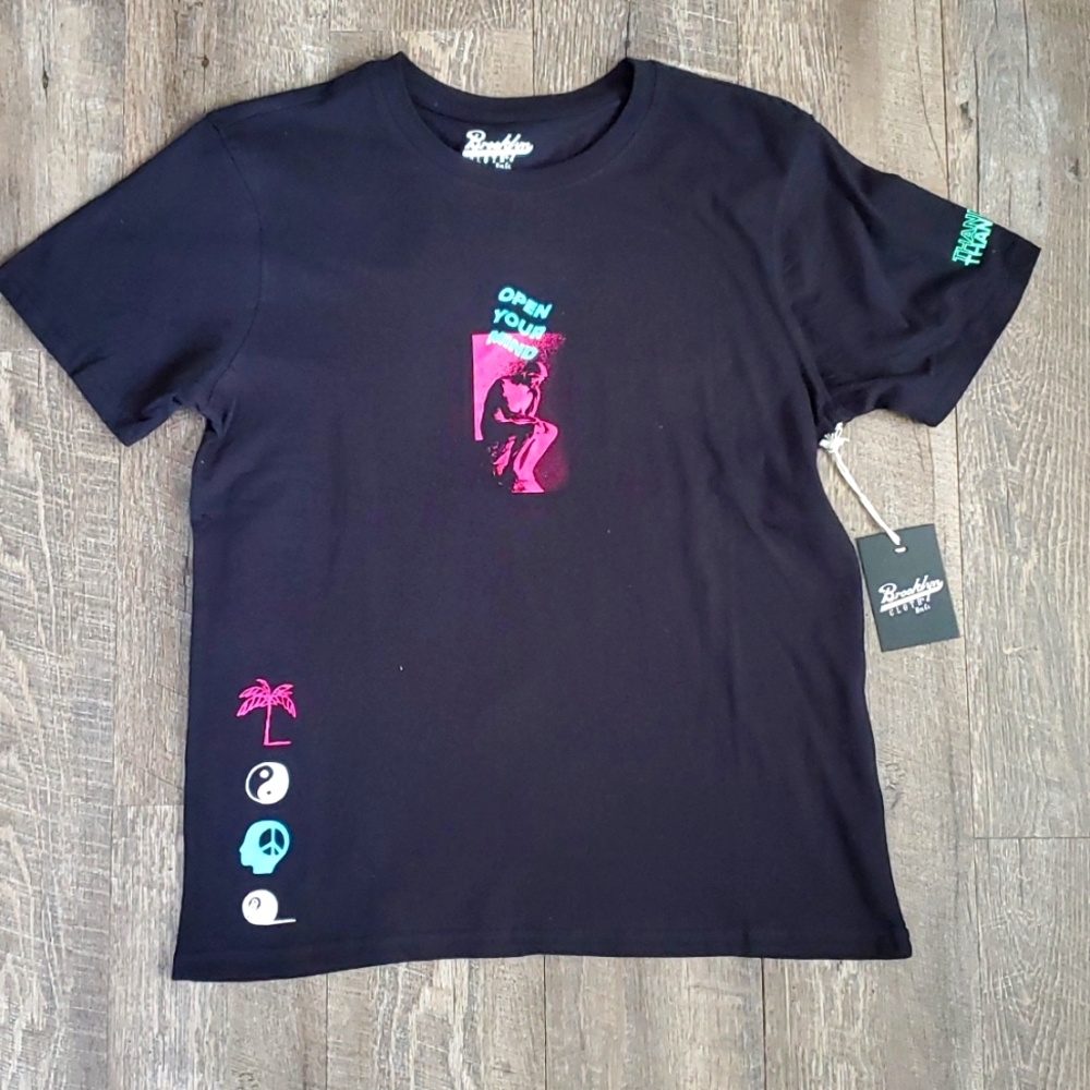 Brooklyn cloth. "open your mind" t-shirt